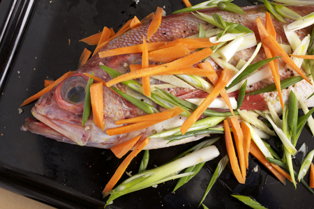 Baked Whole Cod Ginger Carrots Green Onions.jpg